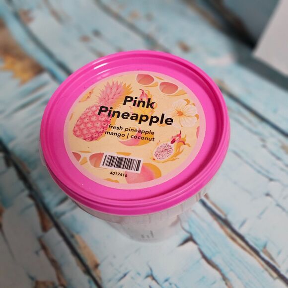 Pink Pineapple Carton Sprinkles - Pink Zebra Home NEW Pink Zebra Pink Pineapple Sprinkles 16 oz Tub Tropical Wax Melts Home Fraran